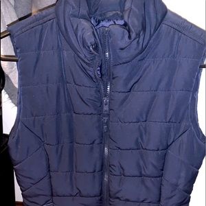 Blue aero vest thick looks new size xs